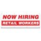 Signmission Now Hiring Retail Workers Banner Apply Inside Accepting Application Single Sided B-96-30297 - alternate 1